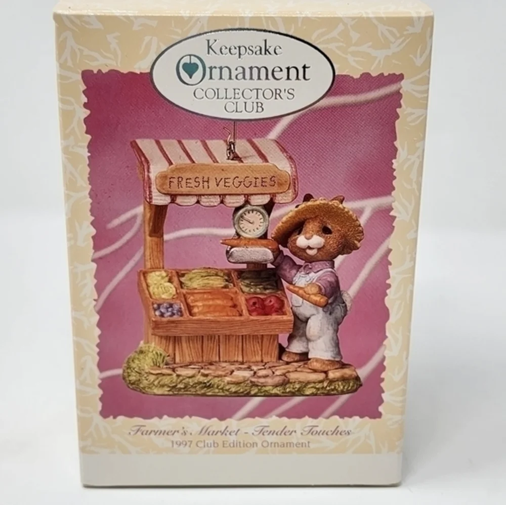Hallmark‎ 1997 Collector's Edition Farmer's Market Tender Touches Bunny Ornament